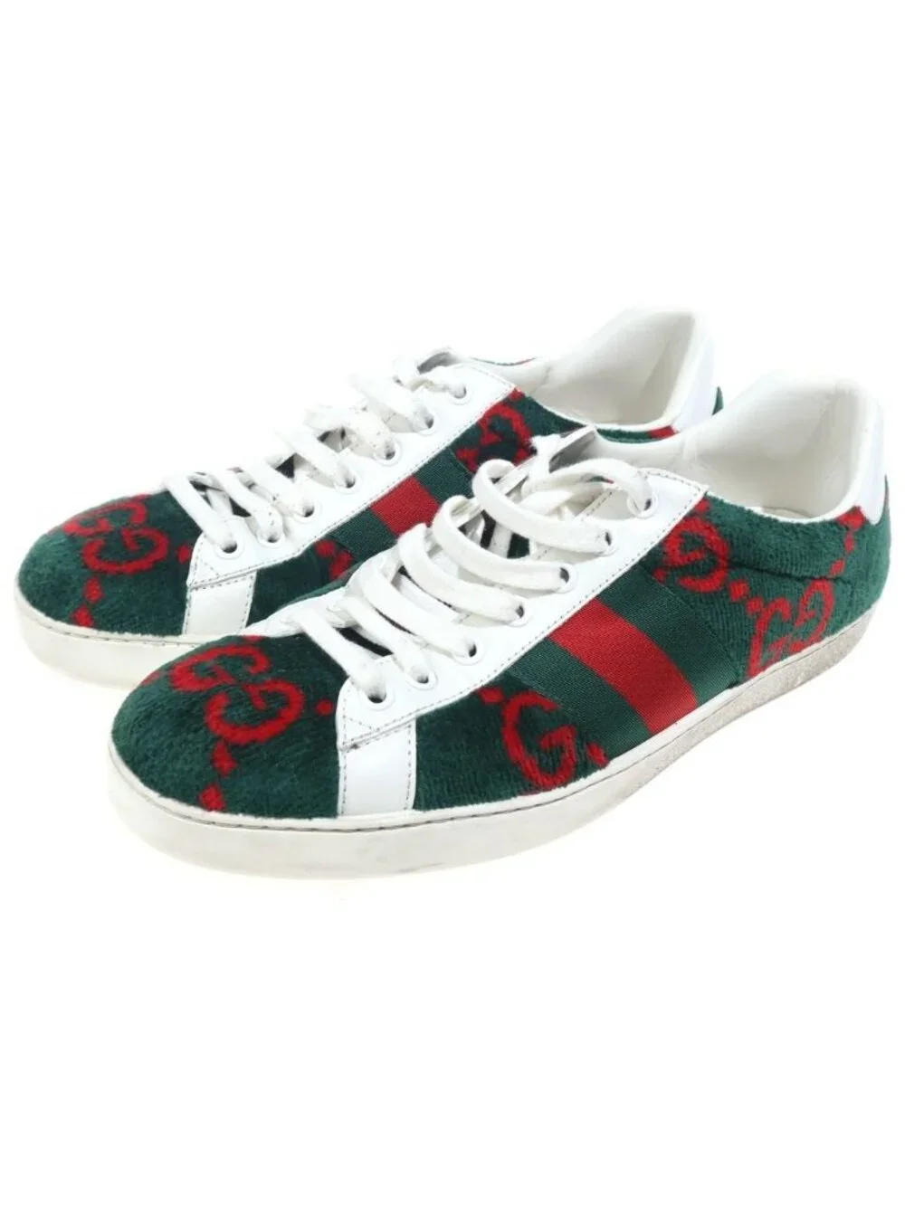 Gucci GG Terry Cloth Low Cut Sneakers 6 Multi